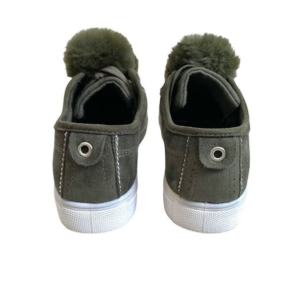 Betani Pompom Hunter Green Sneakers - Picture 7 of 8